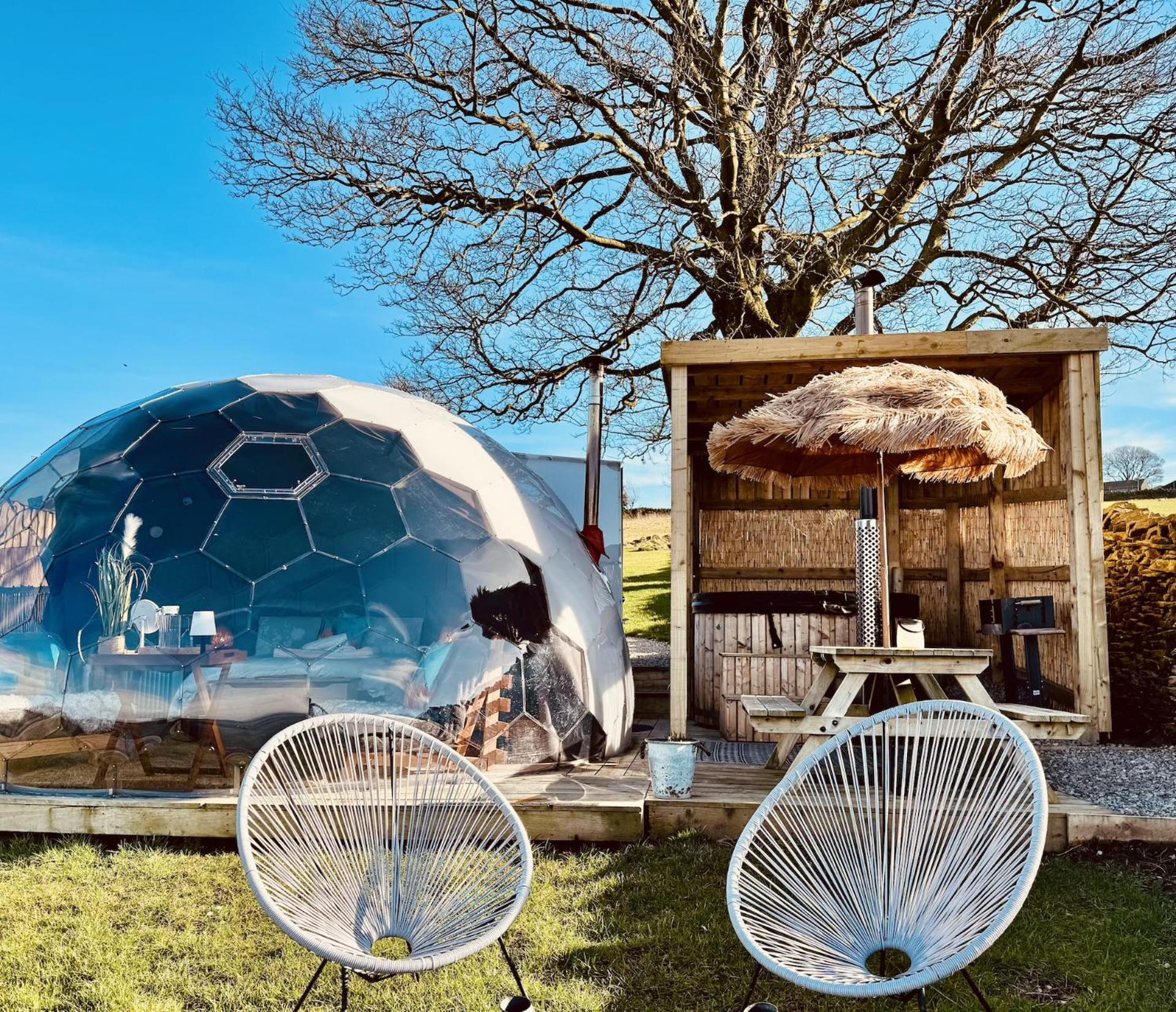 Deerstone Glamping-Pinhaw Beacon Dome Hot Tub Hotel Earby Exterior foto